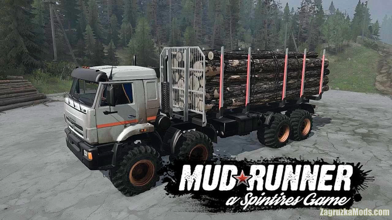 KamAZ 6x6 / 8x8 Swamp Walker v1.0 for Spintires MudRunner