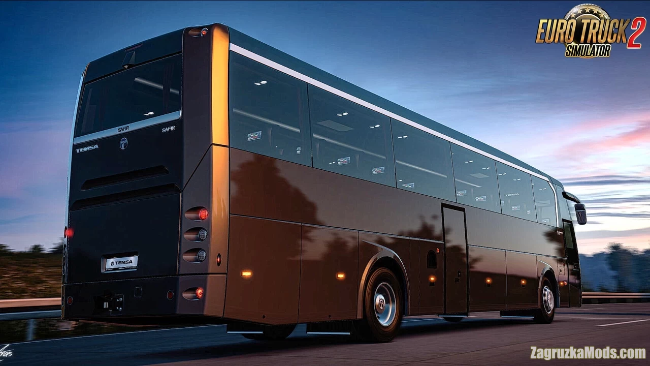 Temsa Safir II Bus + Interior v3.2 (1.58.x) for ETS2