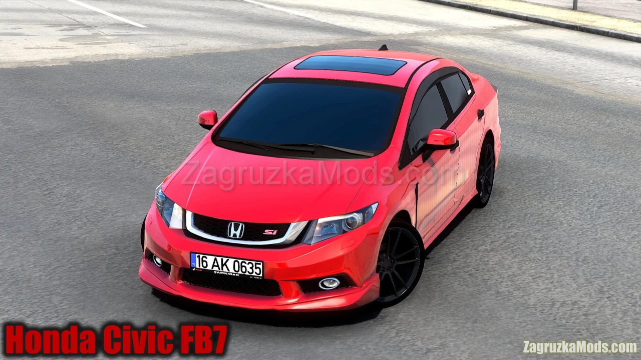 Honda Civic FB7 + Interior v1.1 (1.42.x) for ATS and ETS2