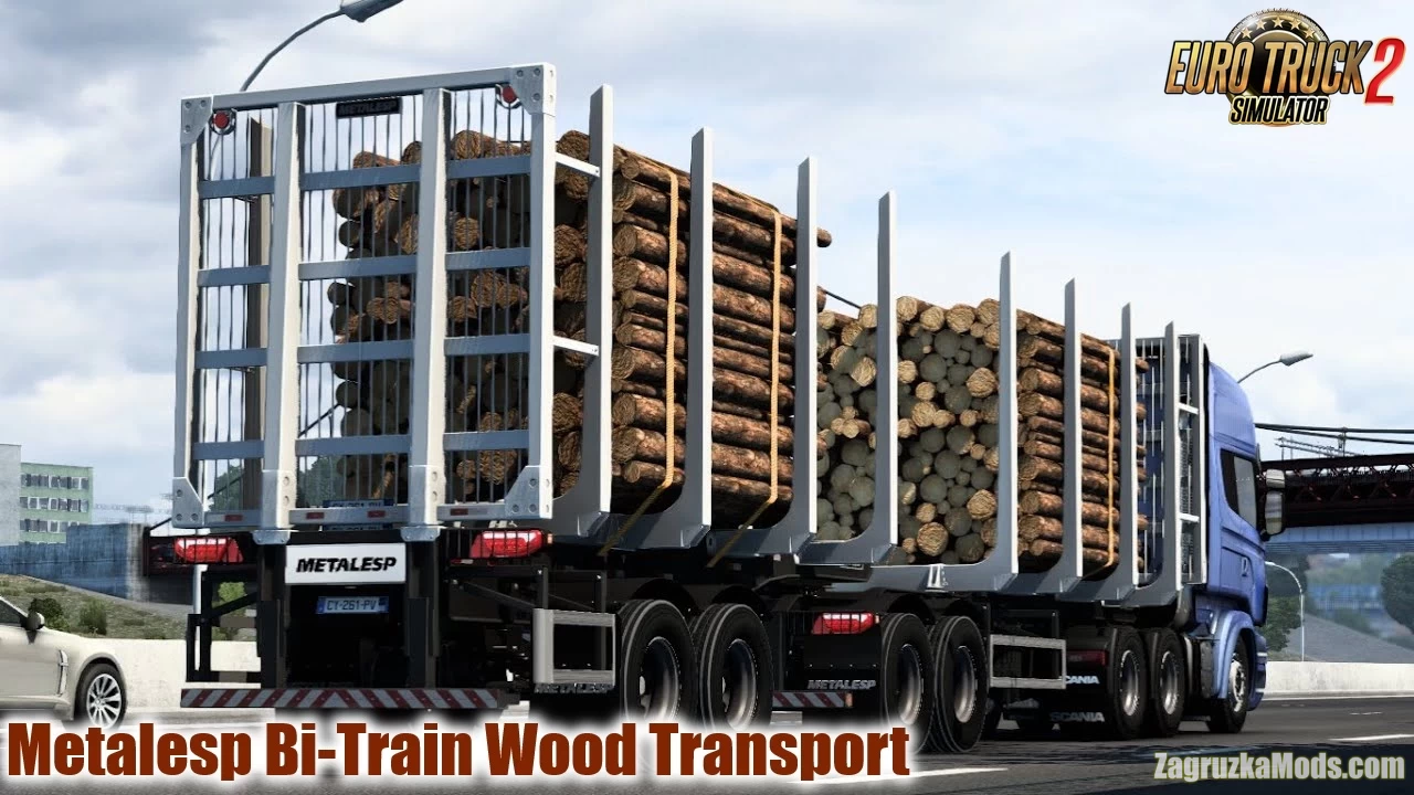 Metalesp Bi-Train Wood Transport v0.6 (1.46.x) for ATS and ETS2