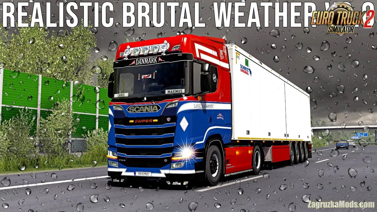 Realistic Brutal Weather v7.9 by Kass (1.44.x) for ETS2