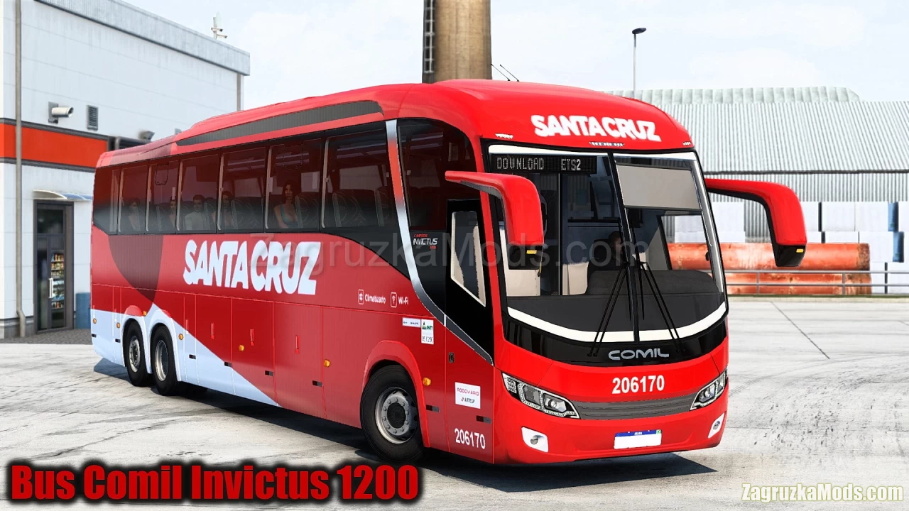 Bus Comil Invictus 1200 6x4 v4.1 (1.43.x) for ETS2