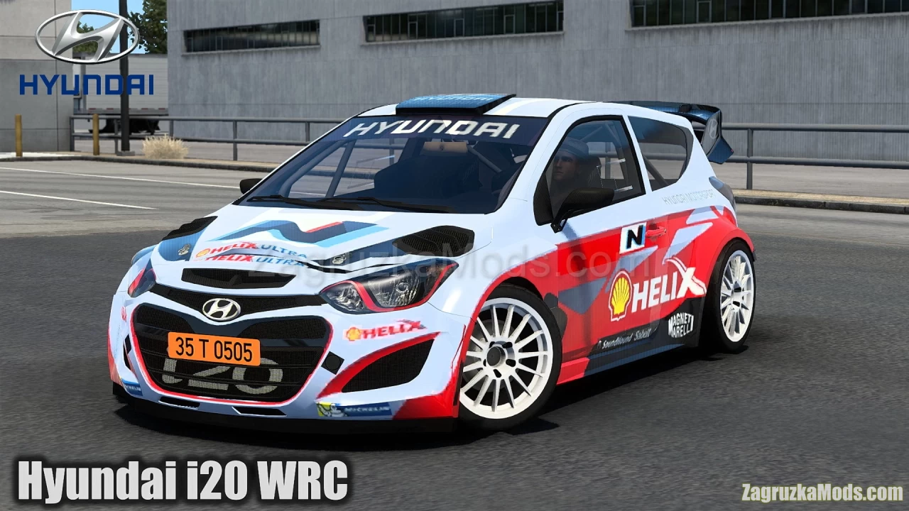 Hyundai i20 WRC + Interior v1.140 (1.48.x) for ATS and ETS2