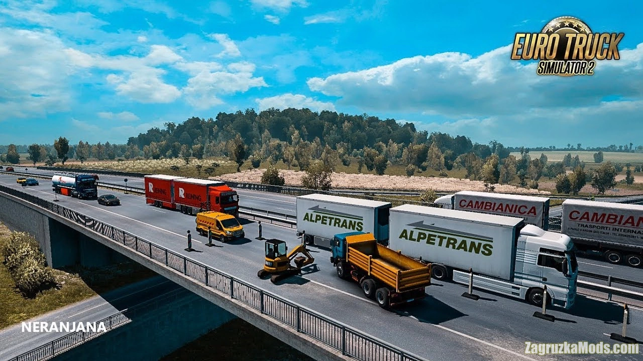 Painted BDF Traffic Pack v13.6 by Jazzycat (1.46.x) for ETS2