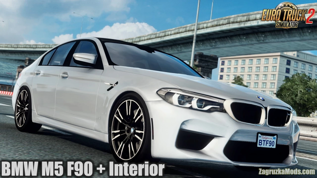 BMW M5 F90 + Interior v2.1 (1.43.x) for ATS and ETS2