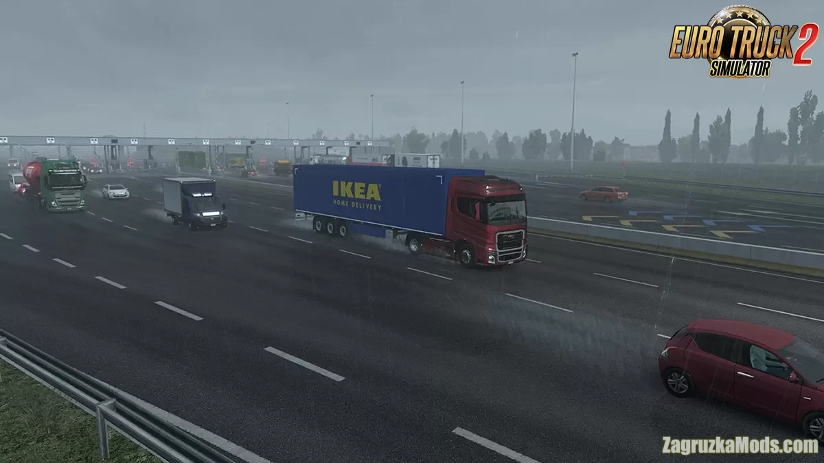 Realistic Rain v5.2.1 by Darkcaptain (1.58.x) for ATS and ETS2