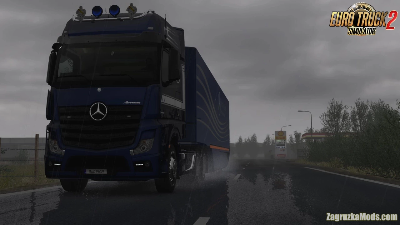 Realistic Rain v5.2.1 by Darkcaptain (1.58.x) for ATS and ETS2
