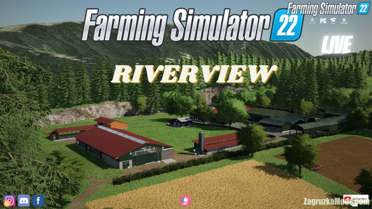 Riverview Map v1.3 for FS22