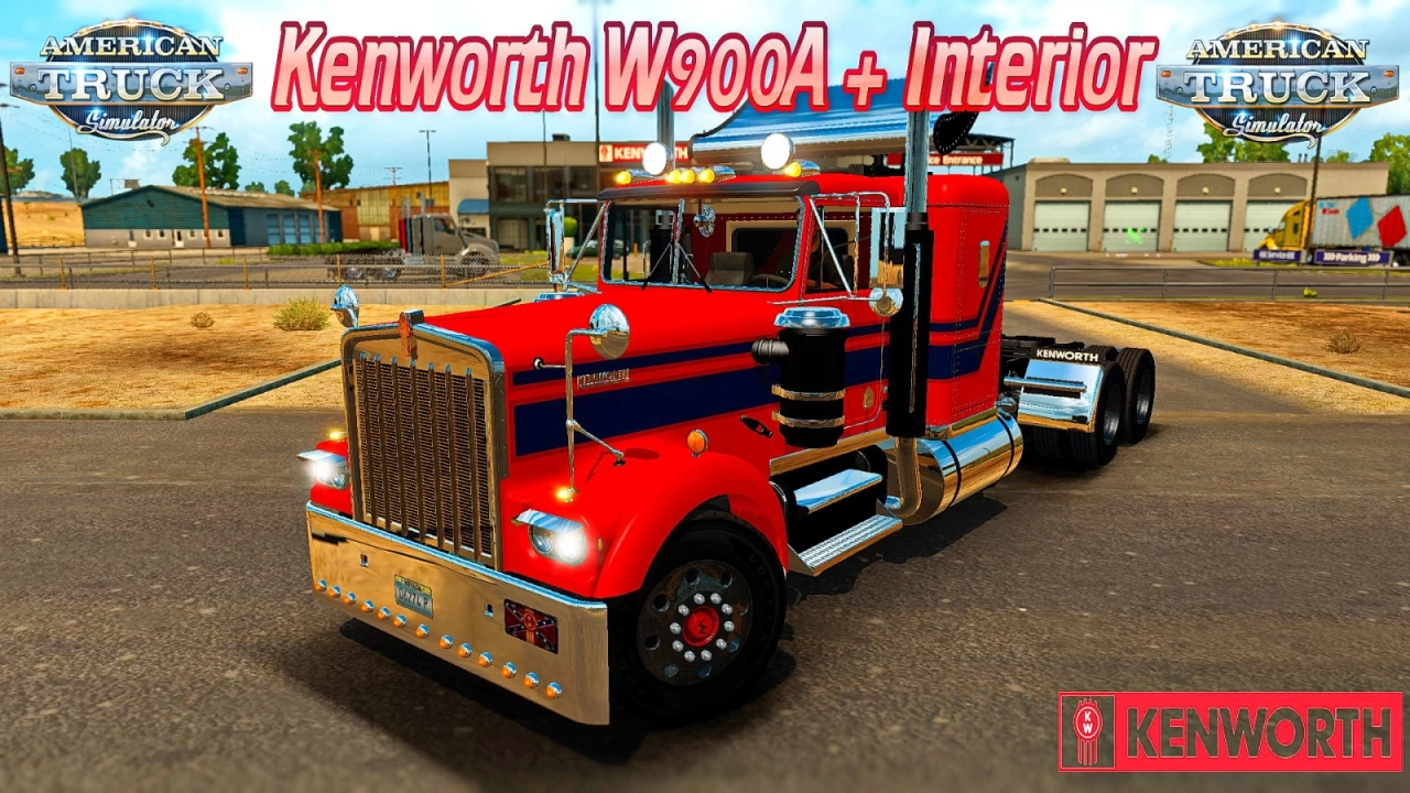 Kenworth W900A 1974 + Interior v1.3 (1.43.x) for ATS