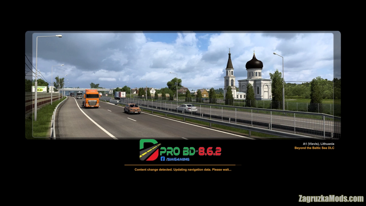 PRO BD Building Red & White v8.6.2 for ETS2