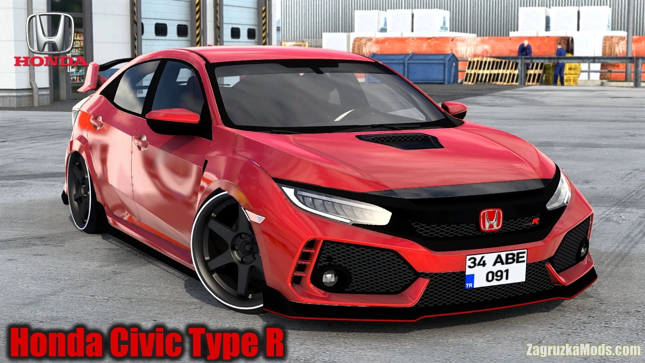Honda Civic Type R + Interior v2.6 (1.57.x) for ATS and ETS2