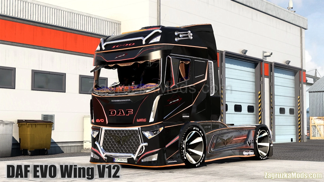 DAF EVO Wing V12 + Interior v2.2 (1.50.x) for ETS2