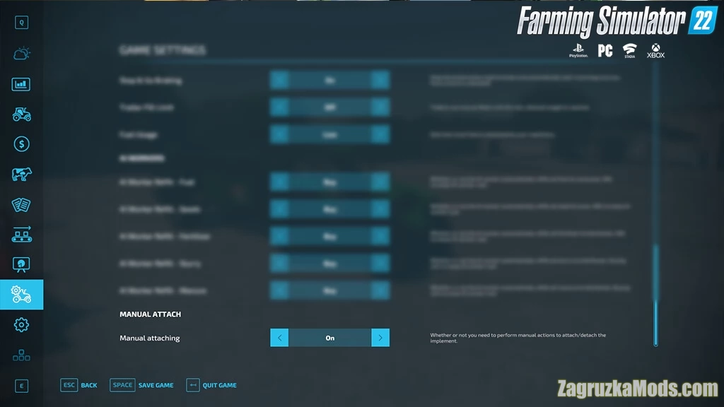 Manual Attach v2.3 By Wopster for FS22