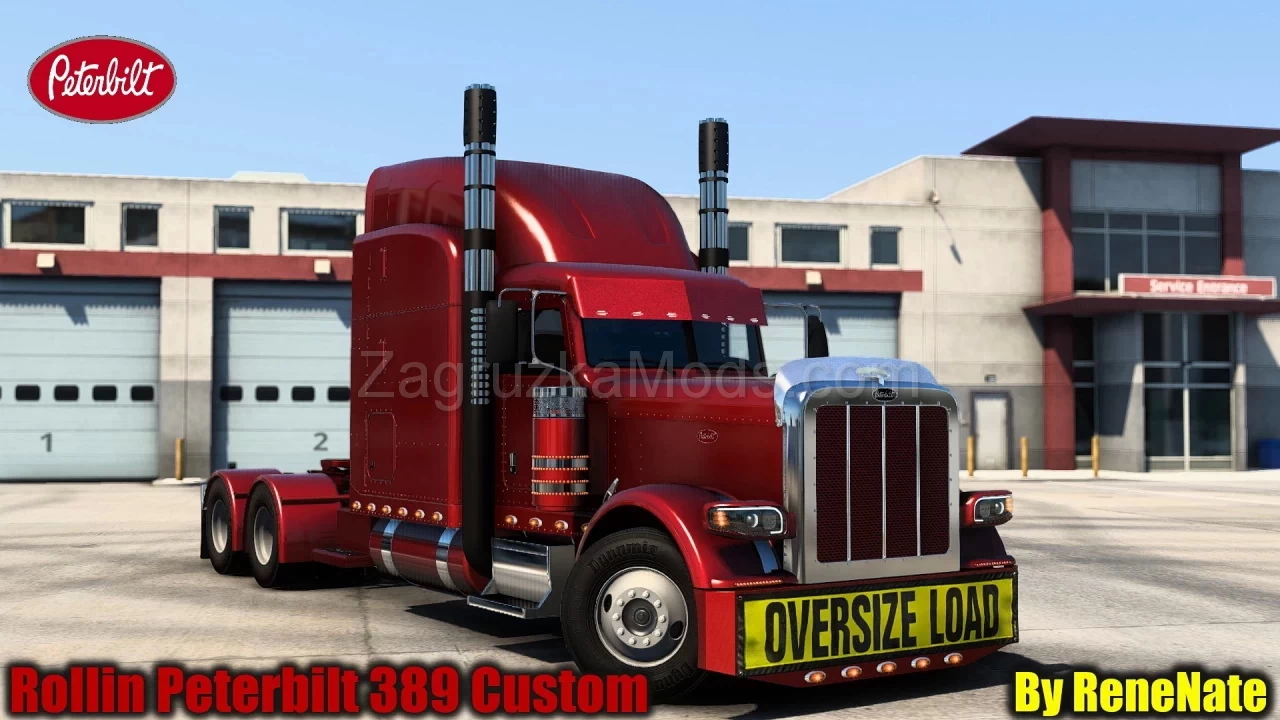 Rollin Peterbilt 389 Custom v1.6 by ReneNate (1.47.x) for ATS