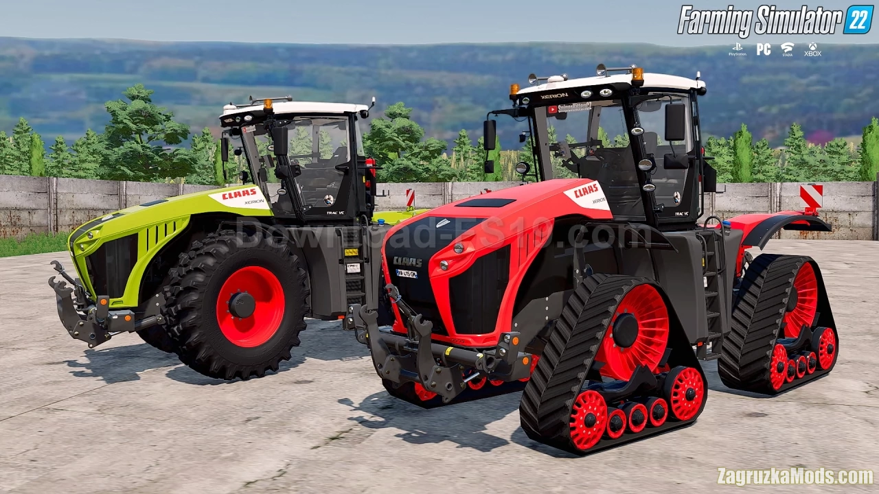 Claas XERION 4000-5000 v1.2.0.1 by SniperKittenCZ for FS22