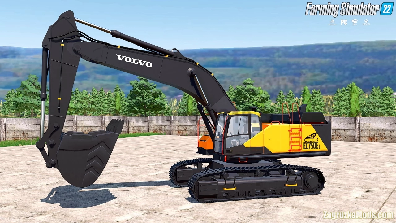 Volvo EC-750EL Mining Excavator v1.0 for FS22