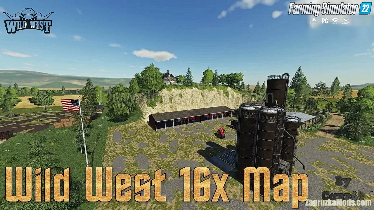 Wild West 16x Map v1.5.1 for FS22