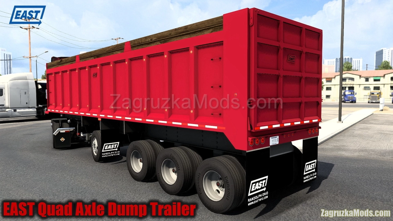 EAST Quad Axle Dump Trailer v2.3 (1.43.x) for ATS