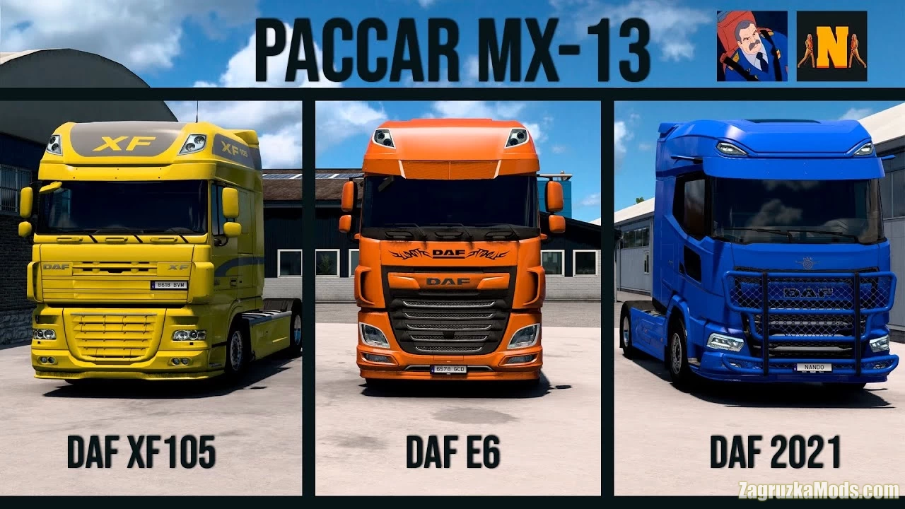 Paccar Mx13 Engine Sound for Daf v2.5.1 (1.47.x) for ETS2