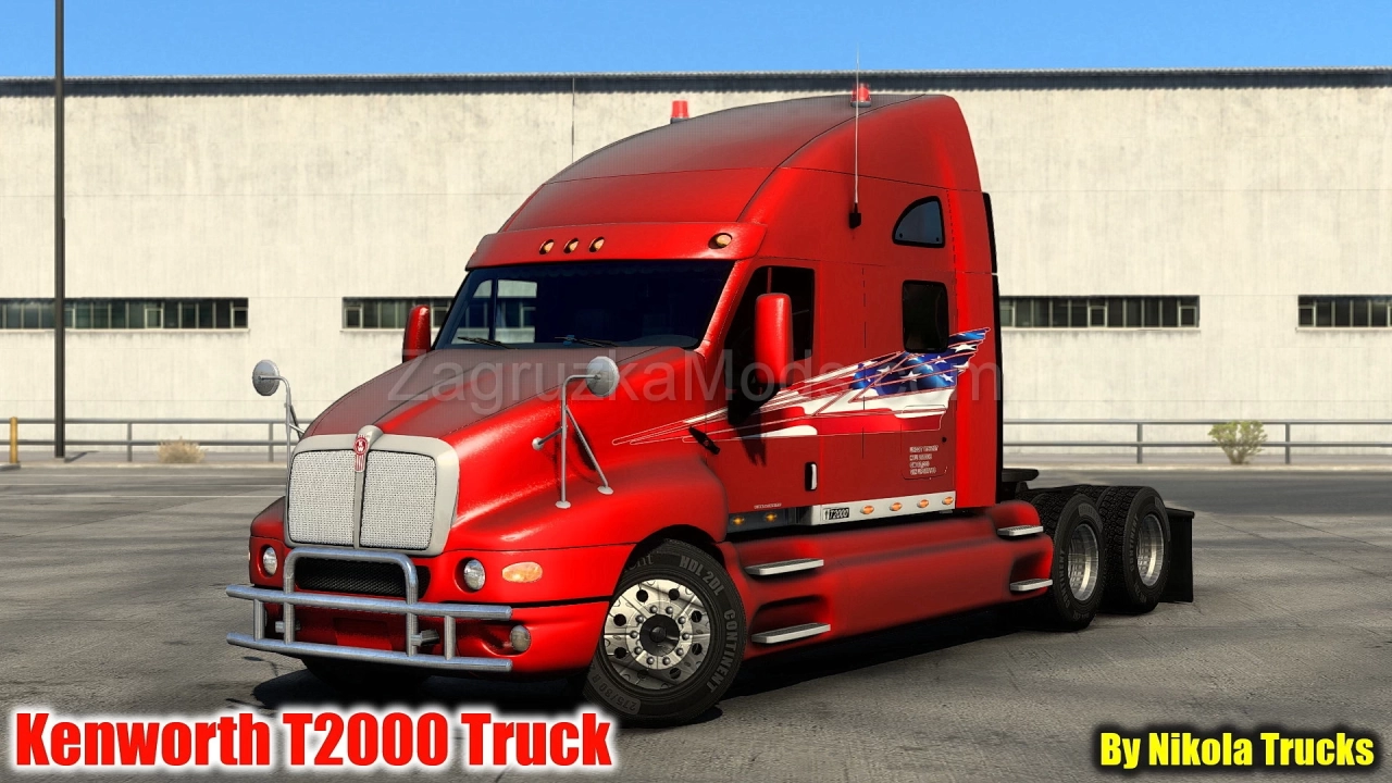 Kenworth T2000 Truck v12.0 By Nikola Trucks (1.48.x) for ATS