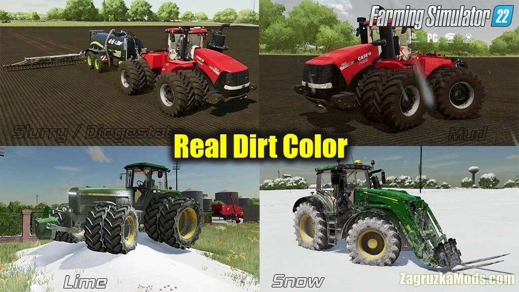 Real Dirt Color v1.2.5 by ViperGTS96 for FS22