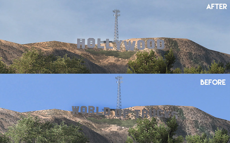 Hollywood Sign in Los Angeles v1.0 (1.43.x) for ATS