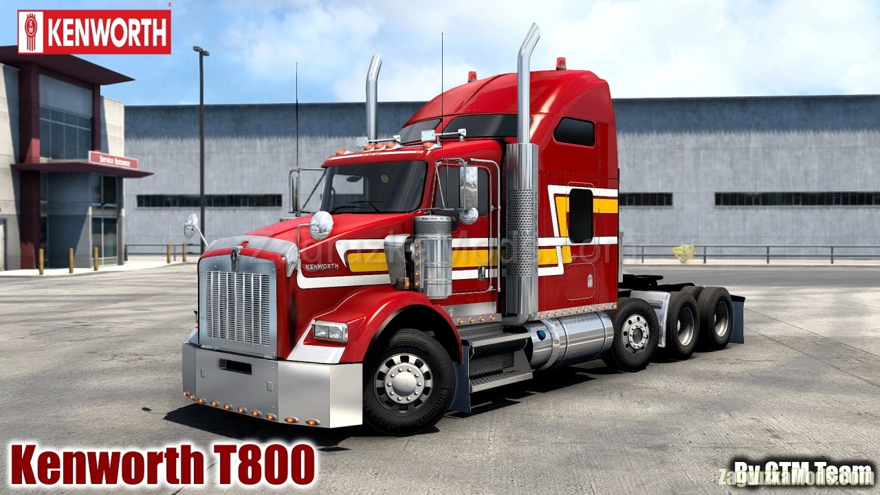 Kenworth T800 + Interior v1.3.46 by GTM Team (1.46.x) for ATS