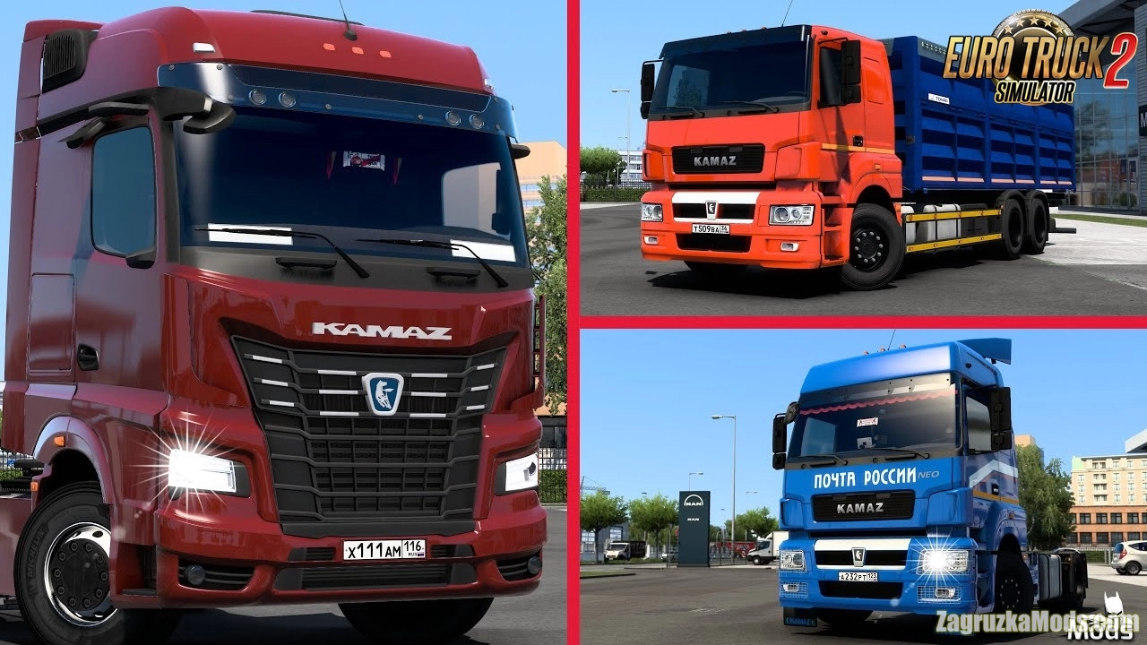 KamAZ Pack Trucks v2.0 (1.43.x) for ETS2