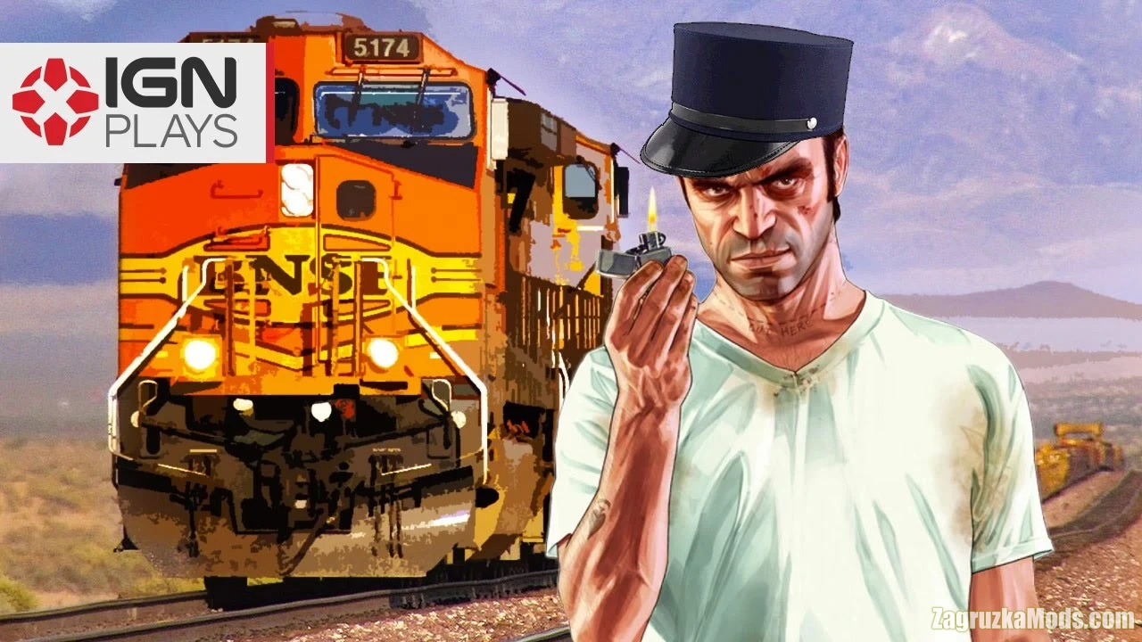 Railroad Engineer Train Mod v4.0 for GTA 5