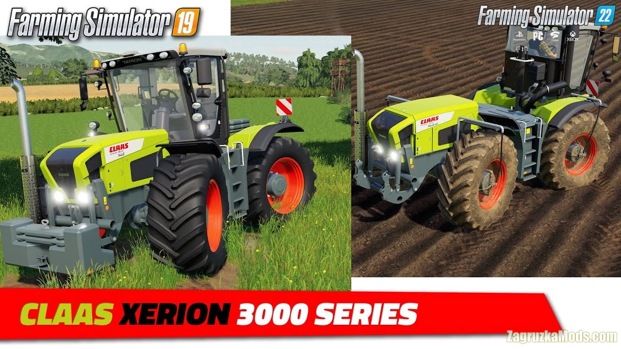 CLAAS Xerion 3000 Series Tractor v1.0 for FS22