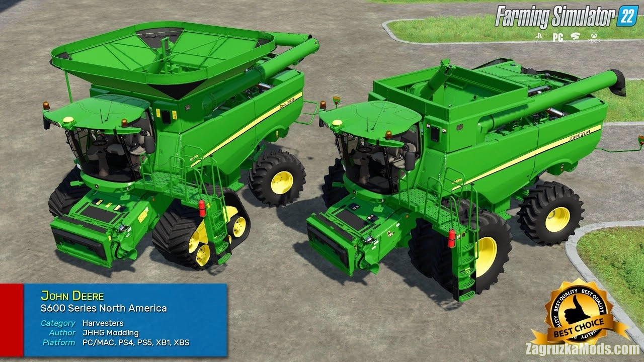 John Deere S600 Series Combine v1.0.0.1 for FS22