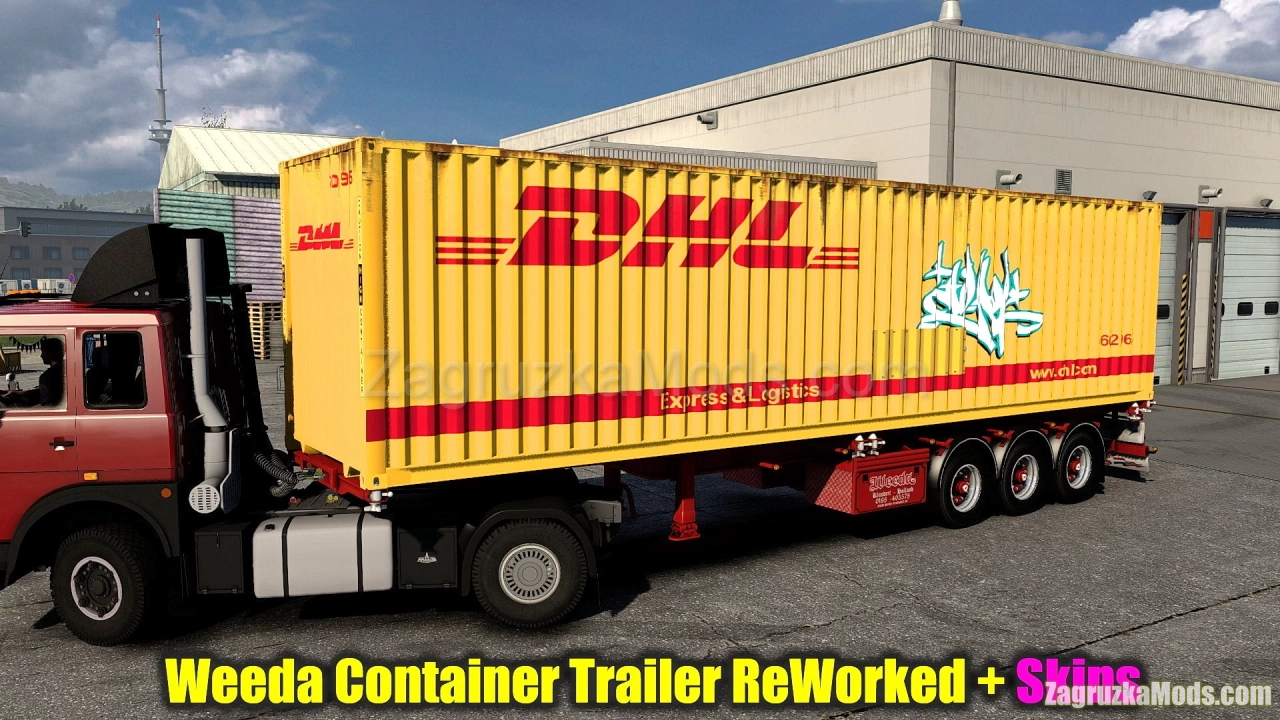 Weeda Container Trailer ReWorked v1.3 (1.48.x) for ETS2