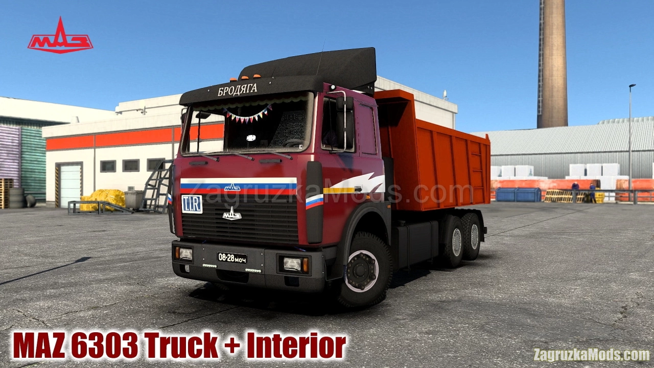 MAZ 6303 Truck + Interior v1.3 (1.46.x) for ETS2
