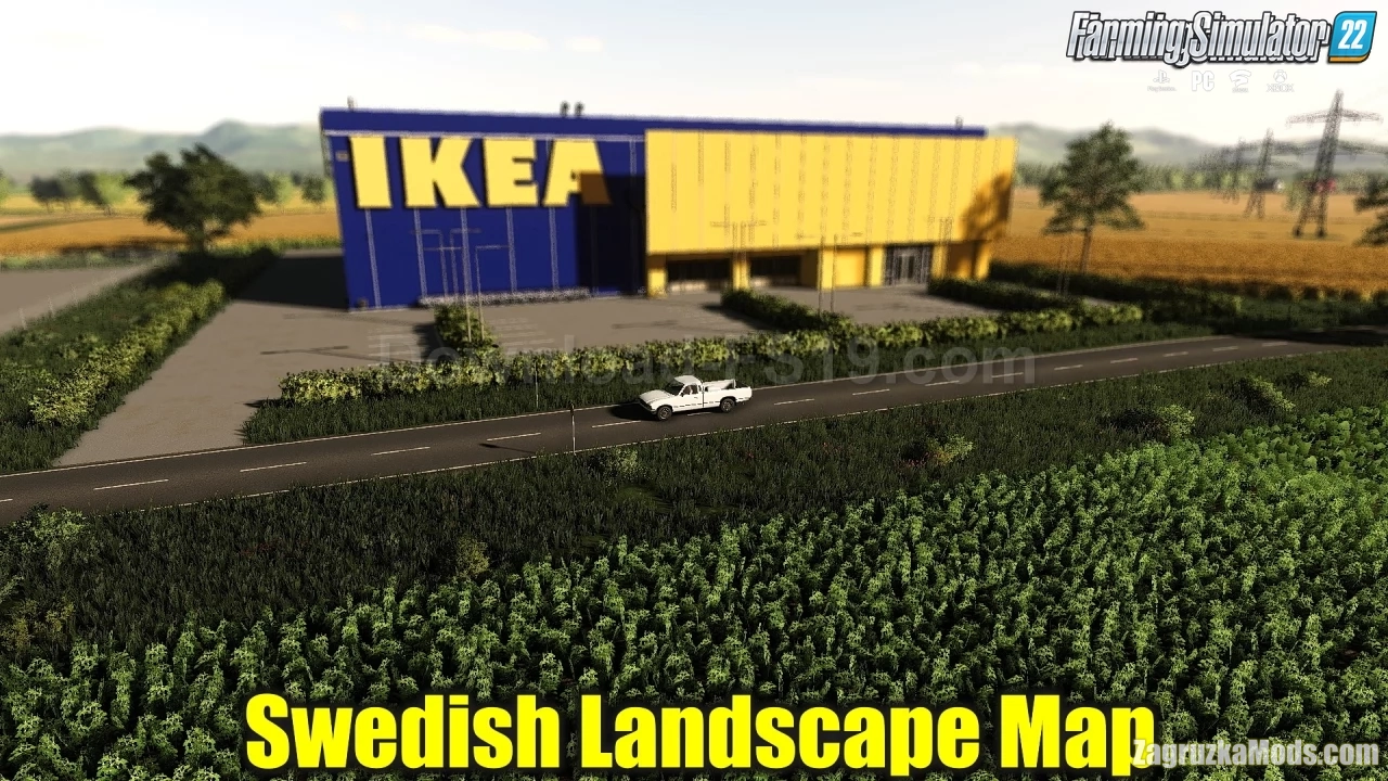 Swedish Landscape Map v1.8 for FS22