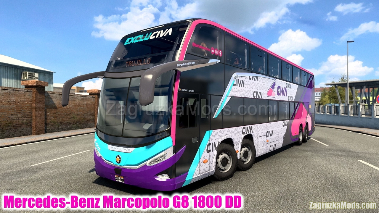 Mercedes-Benz Marcopolo G8 1800 DD v1.0 (1.43.x) for ETS2