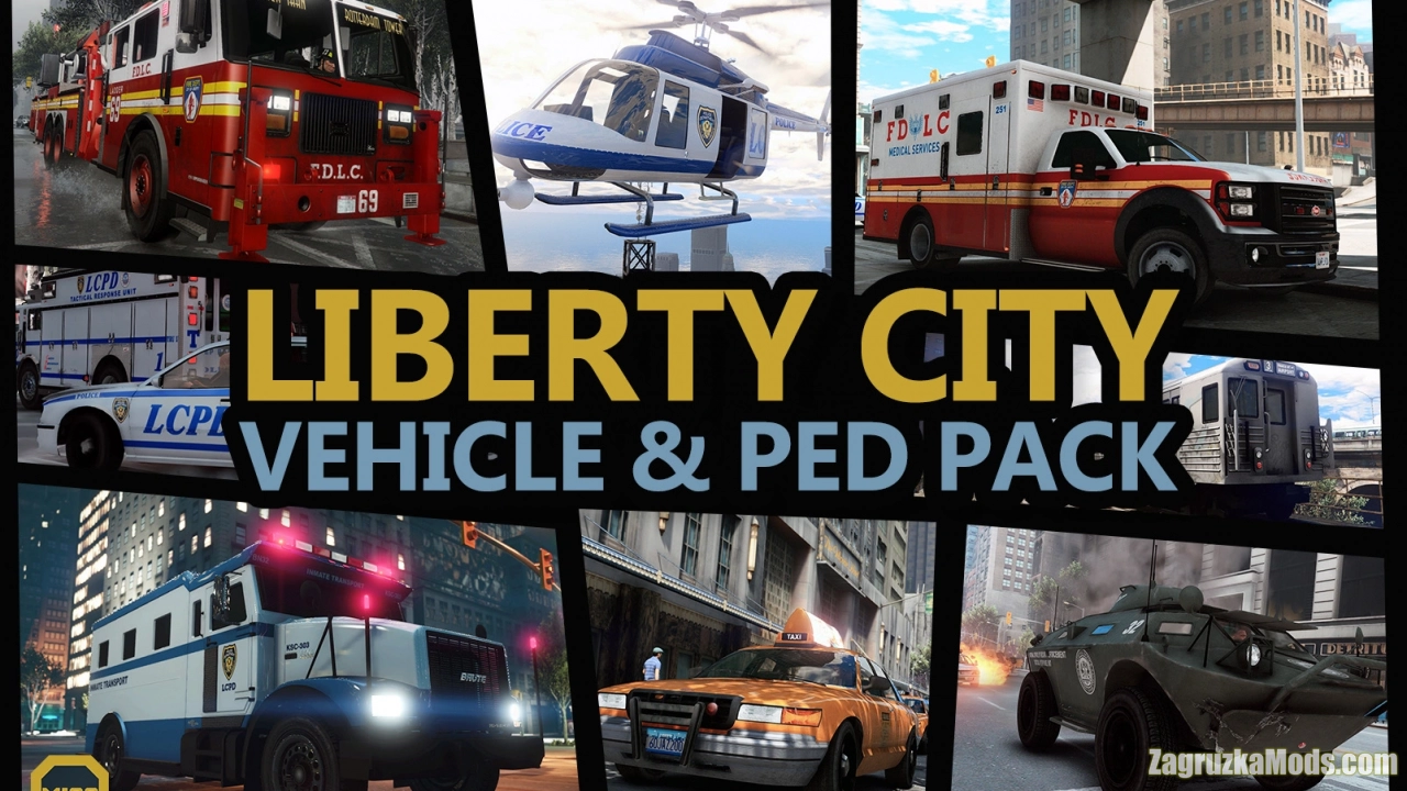 Liberty City Vehicle & Ped Pack v1.2.4 for GTA 5