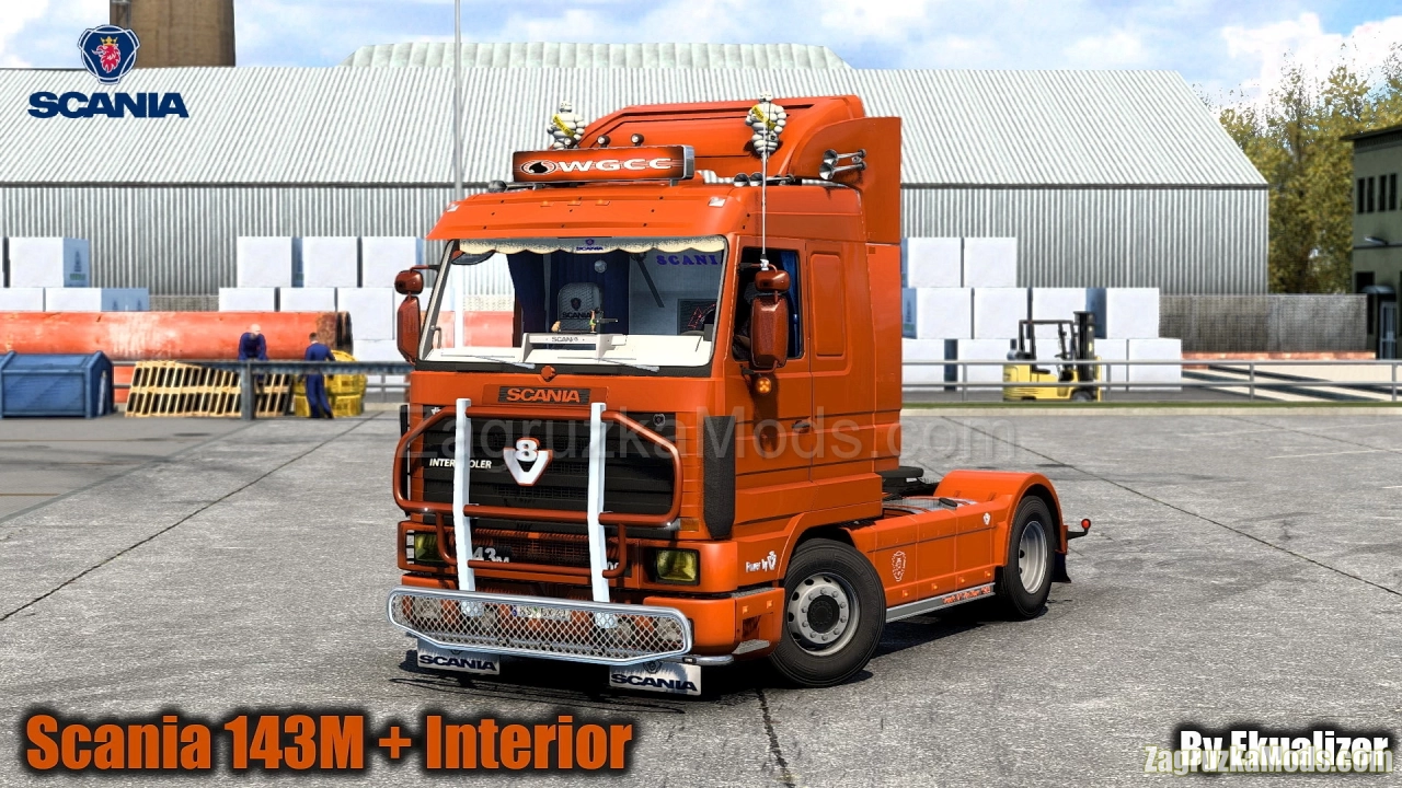 Scania 143M + Interior Edit by Ekualizer v6.2 (1.49.x) for ETS2