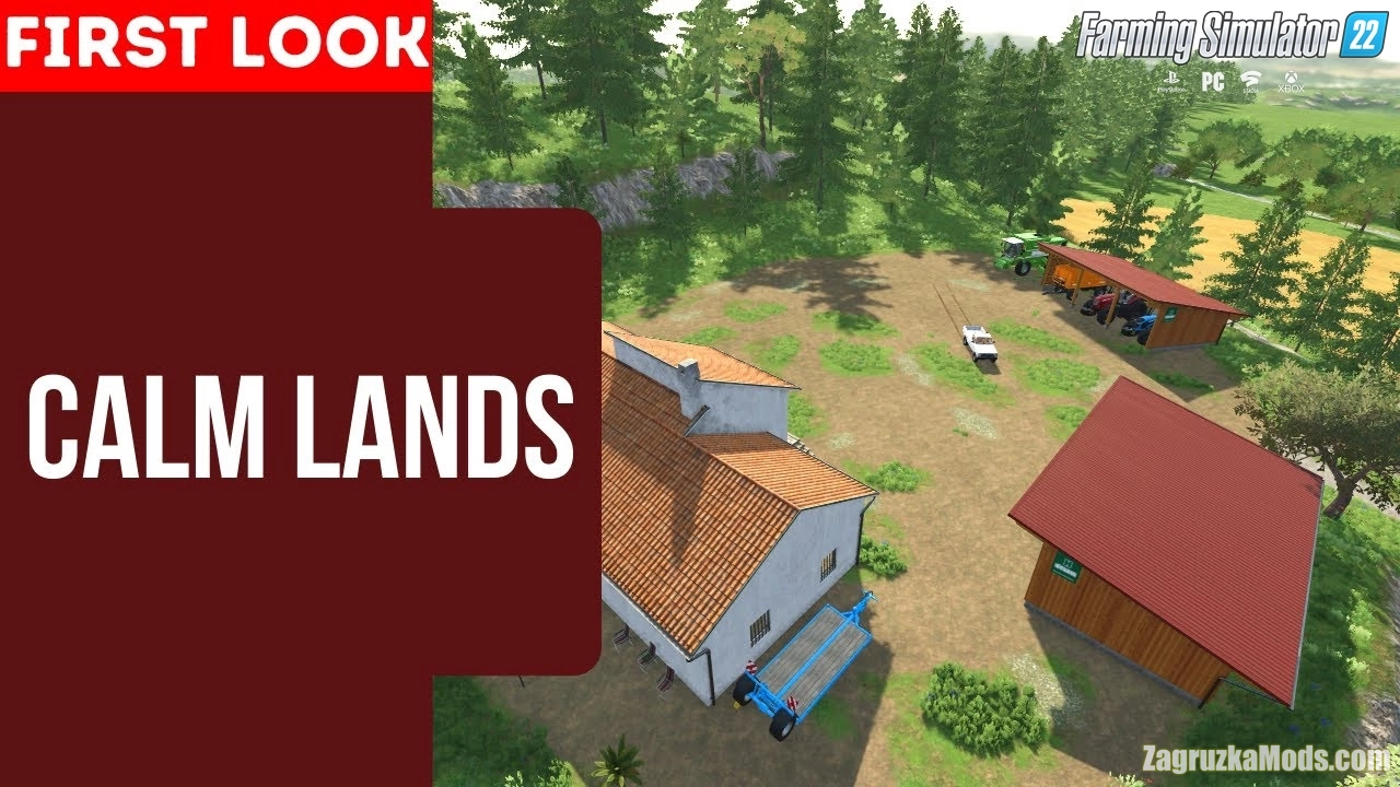 Calm Lands Map v1.2 for FS22