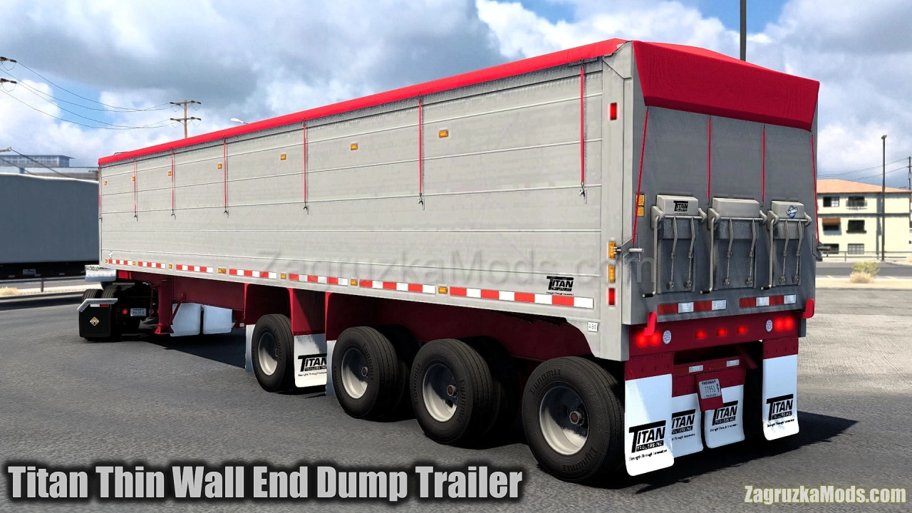 Titan Thin Wall End Dump Trailer v1.1 (1.43.x) for ATS