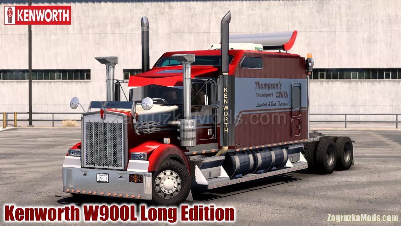 Kenworth W900L Long Edition Truck v1.0 (1.43.x) for ATS