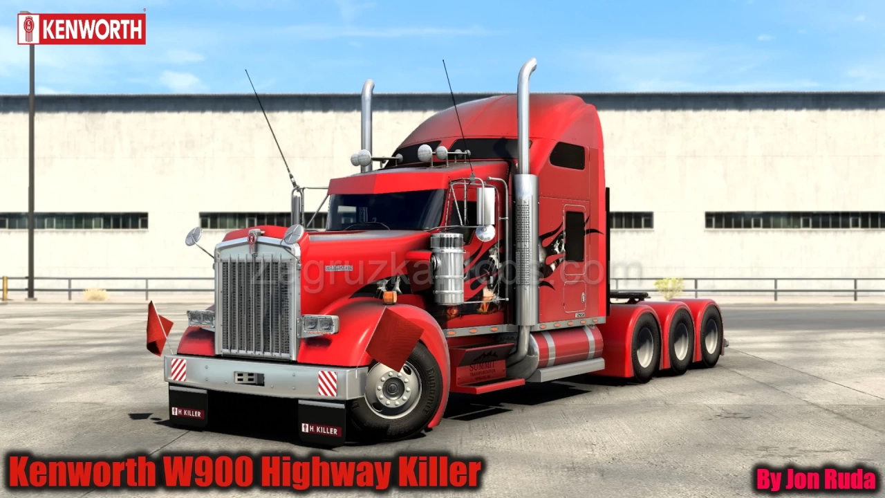Kenworth W900 Highway Killer v5.0 By Jon Ruda (1.43.x) for ATS