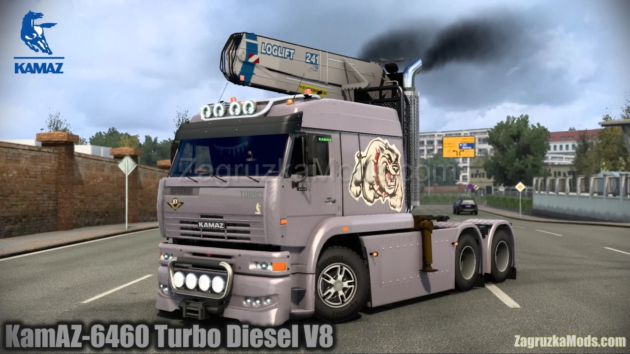 KamAZ-6460 Turbo Diesel V8 + Interior v2.0 (1.43.x) for ETS2