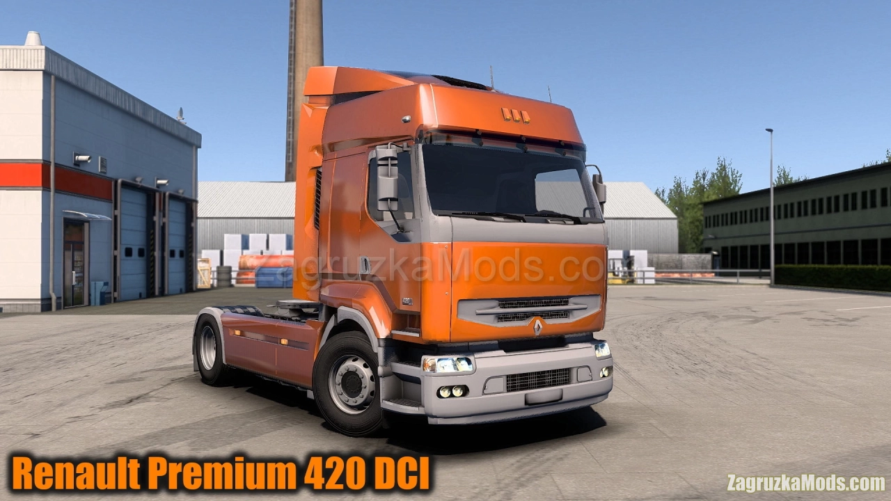 Renault Premium 420 DCI + Interior v2.1 (1.45.x) for ETS2