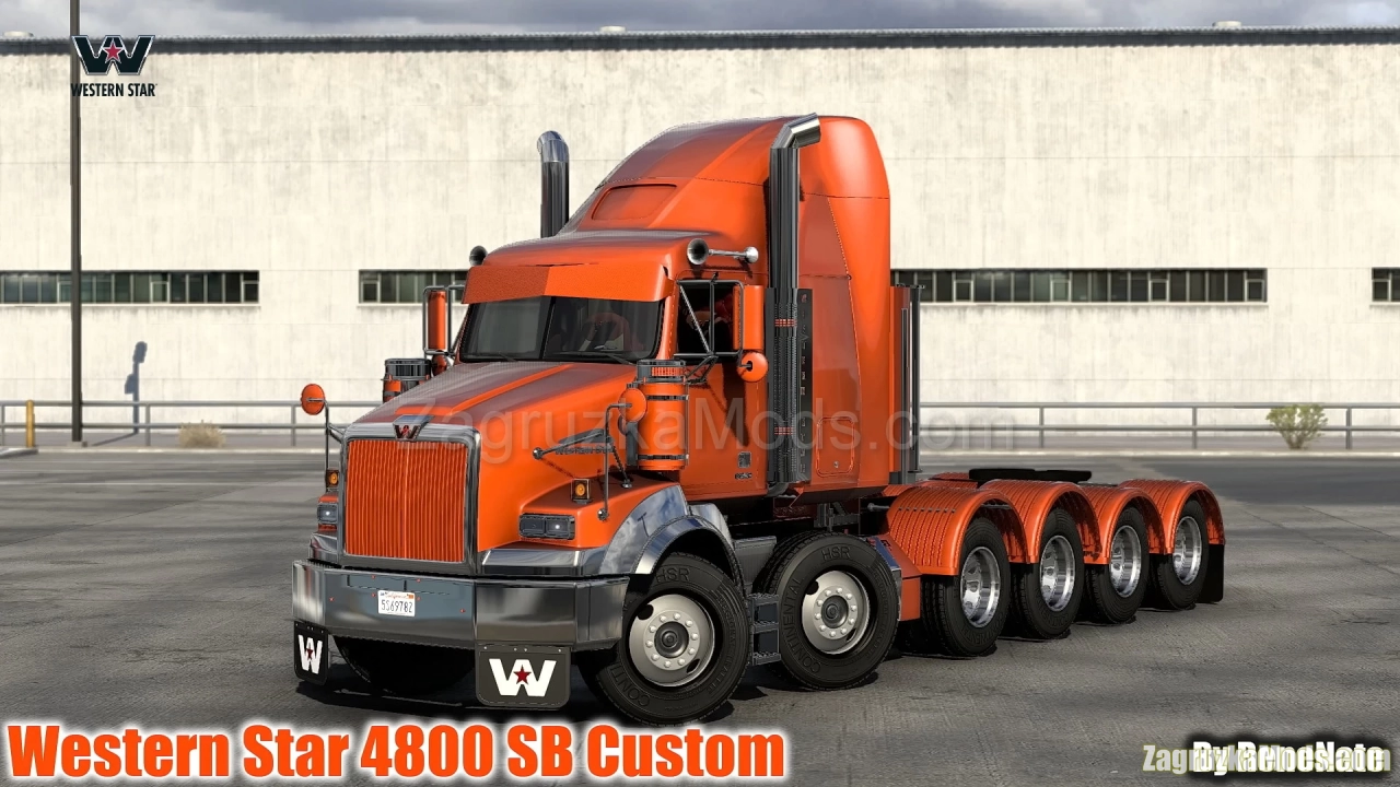 Western Star 4800 SB Custom v1.3 By ReneNate (1.48.x) for ATS