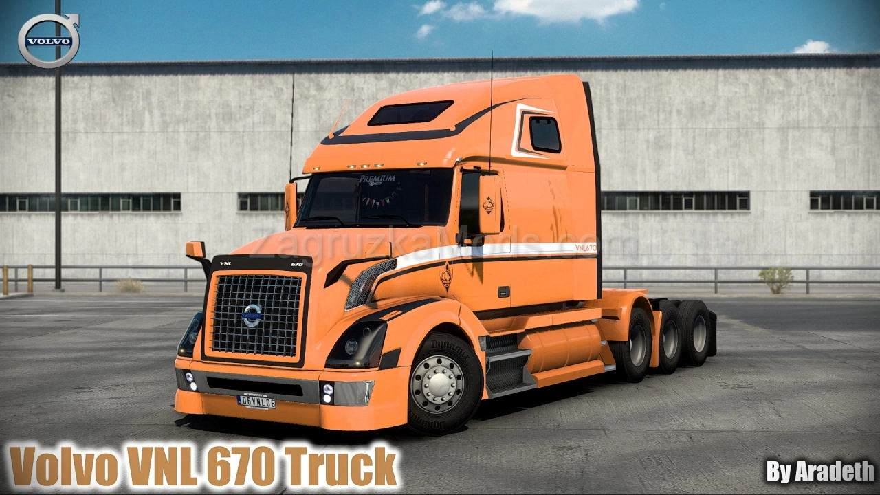 Volvo VNL 670 Truck v1.7.4 By Aradeth (1.44.x) for ATS