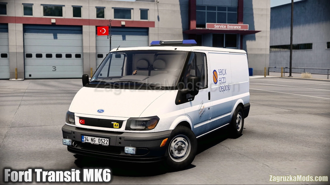 Ford Transit MK6 + Interior v1.140 (1.48.x) for ATS and ETS2