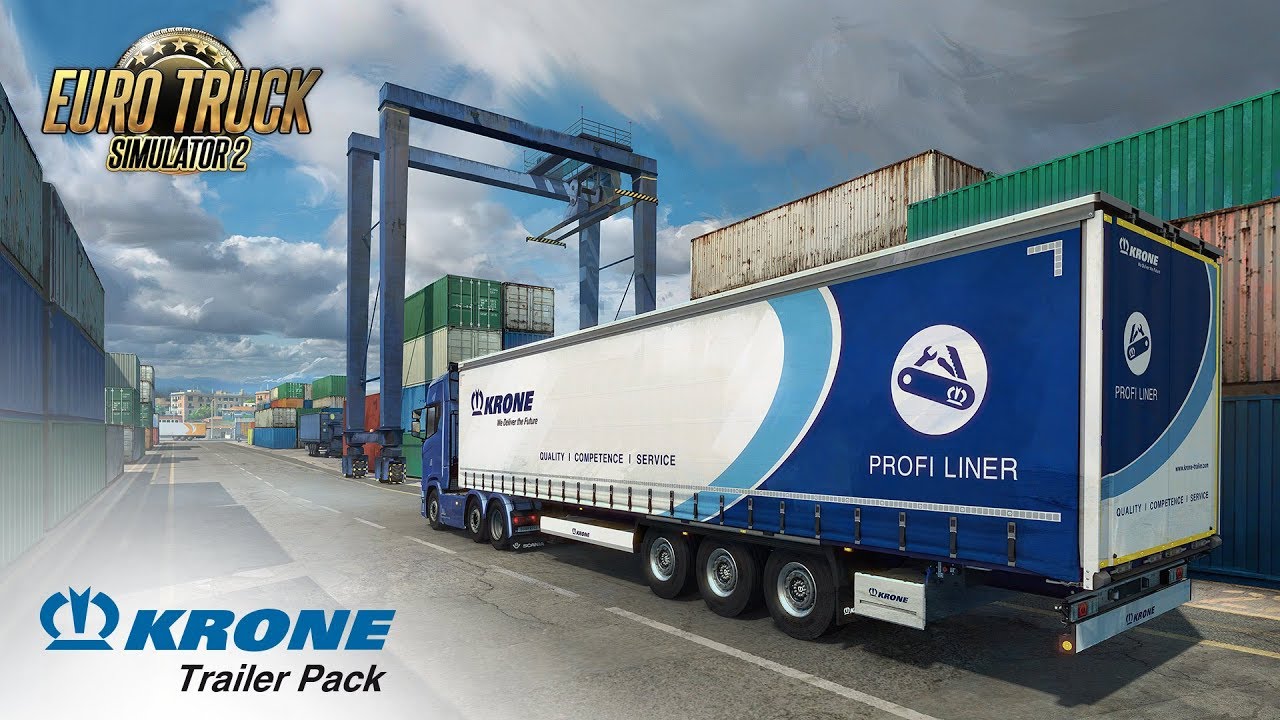 Krone Trailers Pack DLC Update 1.45 for ETS2