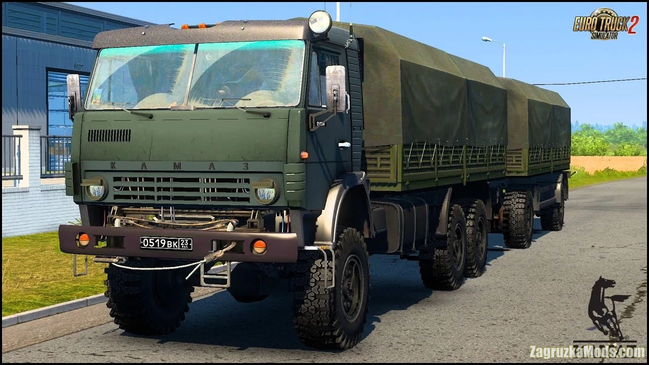 KamAZ 43101 Army Truck + Interior v1.2 (1.44.x) for ETS2