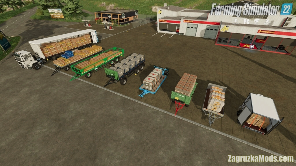 Autoload Stock Trailer Pack v1.1 for FS22