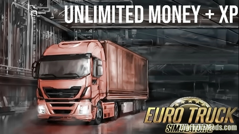 Unlimited Money + XP Hack v1.6 (1.45.x) for ETS2